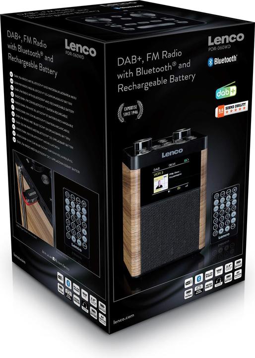 Productafbeelding Lenco PDR-060WD (DAB+, FM, Bluetooth)