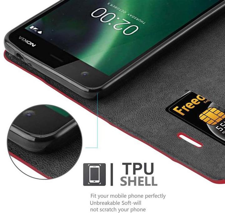 Actual product image Cadorabo Book Invisible Magnet Cover (Nokia 2)