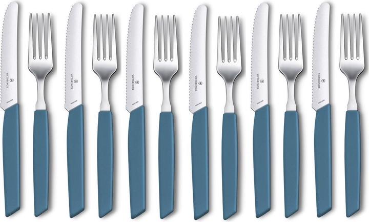 Actual product image Victorinox Cutlery set Swiss Modern 12 pieces, Blue (12 Piece, Cutlery set)