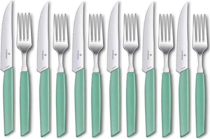 Actual product image Victorinox Cutlery set Swiss Modern 12 pieces, Mint (12 Piece, Cutlery set)