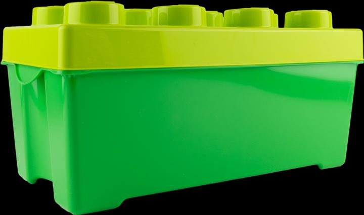 Produktbild LEGO Aufbewahrungsbox Gruen Mittelgross mit Deckel Stapelbar - NEU! Menge 1x