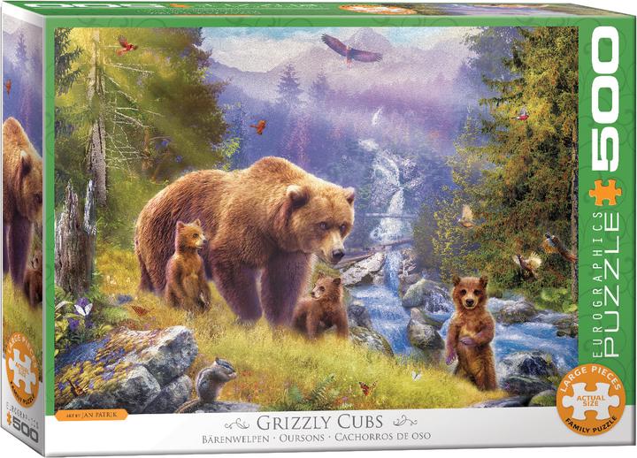 Produktbild Eurographics Grizzly Bärwelpen Jan Patrik (500 Teile)