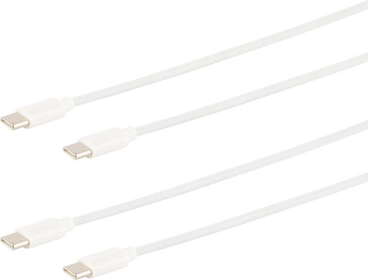 Produktbild S-Impuls 2er-Set Schnellladekabel USB-C, weiss, 0,5 m (0.50 m, USB 3.0)