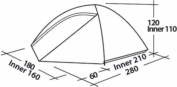 Image du produit Easy Camp Tente Meteor 300 (Tente igloo, 2.90 kg, 3 personnes)
