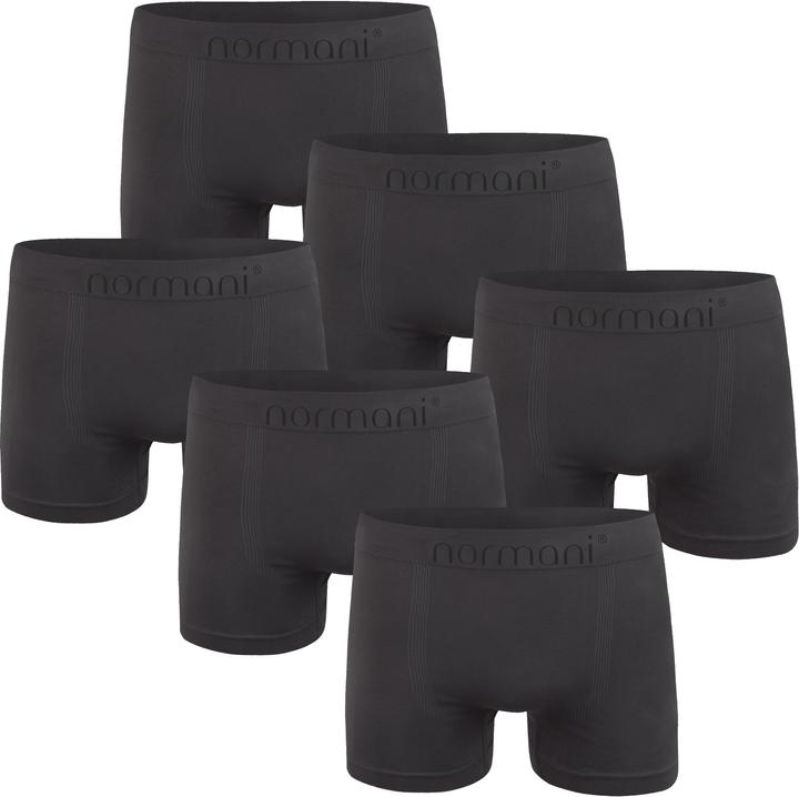 Produktbild Normani 6 Stück Mikrofaser-Boxershorts für Herren aus Nylon (S/M, 6er Pack)