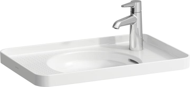 Produktbild Laufen Einbauwaschtisch VAL v ob mit Überlauf ohne Hahnloch weiss LCC (360 mm, 550 mm)