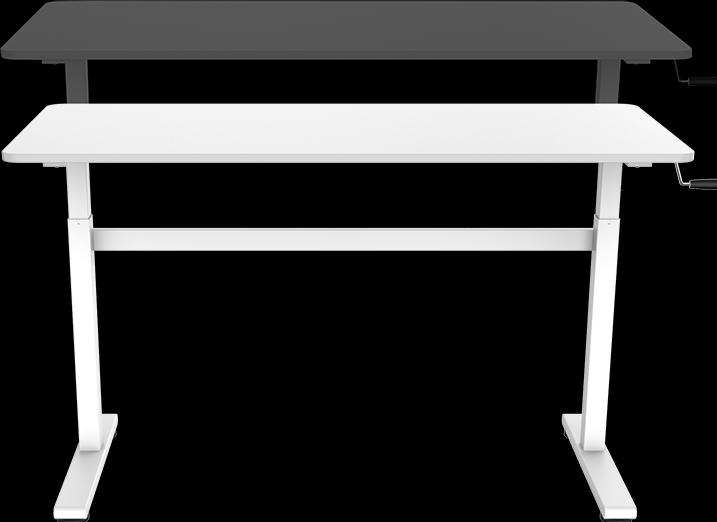 Actual product image LogiLink EO0027W - Manually adjustable sit/stand workstation (140 x 60 x 117 cm)
