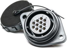 Image du produit Rs Pro Connecteur de puissance femelle pour montage sur panneau, 12 pôles 10A, connexion soudée IP68