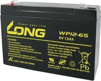 Immagine prodotto Long WP12-6S WP12-6S Batteria al piombo 6V 12Ah al piombo (AGM) (L x A x P) 151 x 99 x 50 mm spina (6 V, 12 Ah)