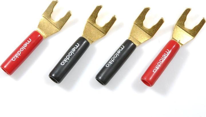 Actual product image MDSPA4 (MDSPA 4) - gold-plated cable lugs for speaker cables - 4 pcs. (0.05 m)