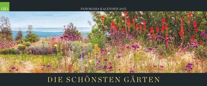 Actual product image Neumann GEO - Panorama: The most beautiful gardens 2025 wall calendar - breathtaking garden landscapes (Hardcover, German)