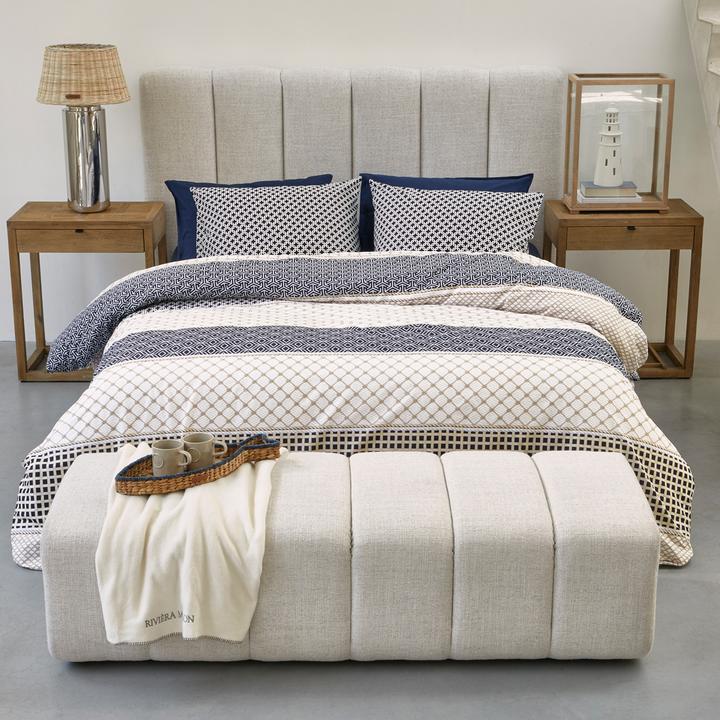Produktbild Rivièra Maison Dazzle Footstool 160x65, rich tweed, antique white