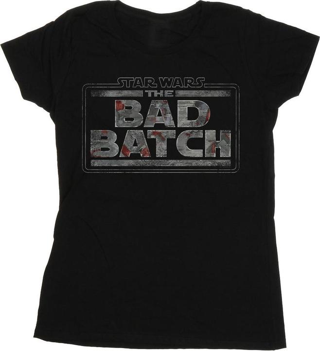 Immagine prodotto Star Wars The Bad Batch Texture Logo Maglietta Donna (XXL)