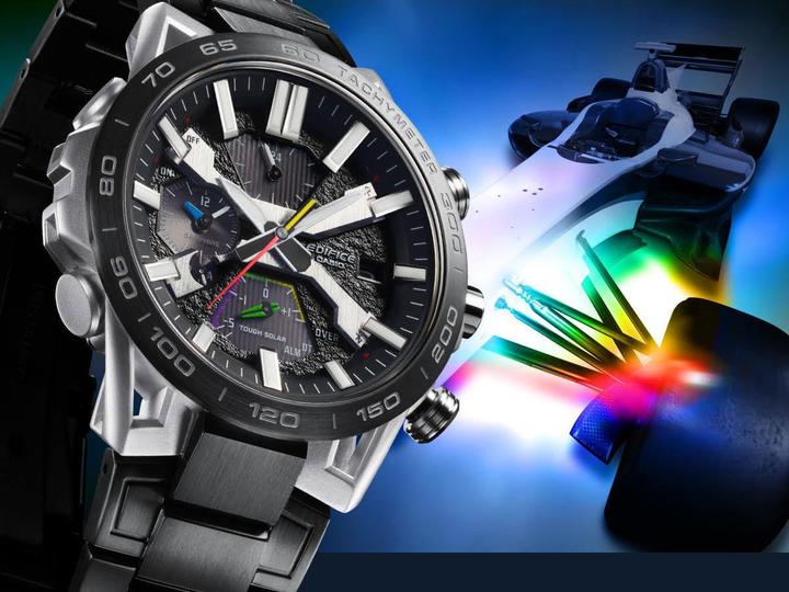 Actual product image Casio EQB-2000DC-1AER Edifice Solar 47mm 10ATM (Analogue wristwatch, Chronograph, 47 mm)
