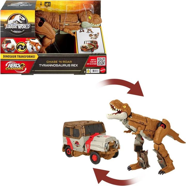 Produktbild Jurassic World Fierce Changers Chase N' Roar T-Rex