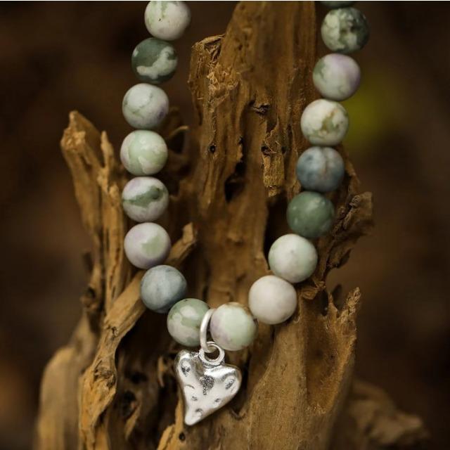 Actual product image Andreani Bracelet with real natural jade (19 cm)