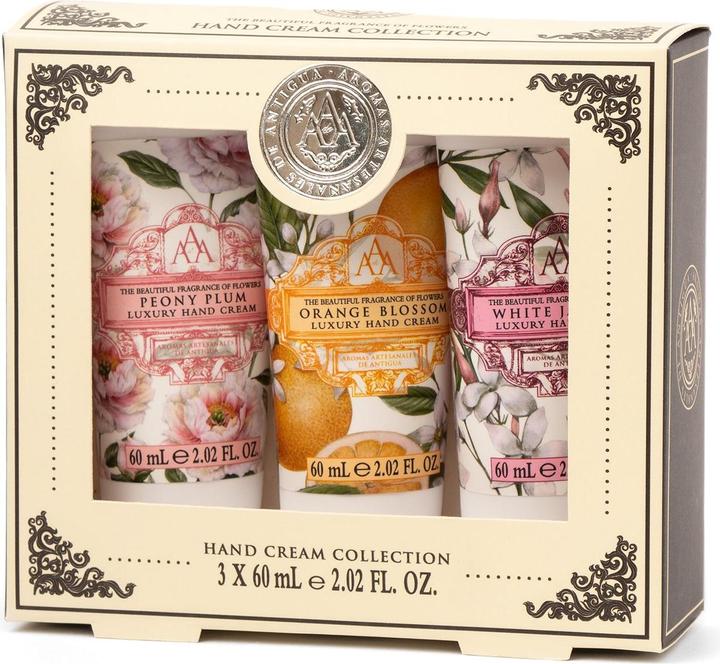 Actual product image The Somerset Toiletry Company Hand Cream Set Triple AAA, 3x60ml - Peony, Orange Blossom, White Jasmine (180 ml)