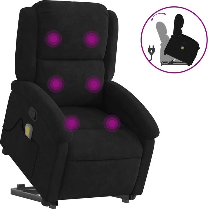 Immagine prodotto VidaXL Sedia per massaggi con aiuto in piedi in velluto