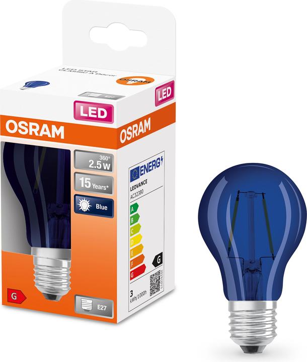 Produktbild Osram Led Star Décor Classic A (E27, 2.50 W, 10 lm, 1 x, F)