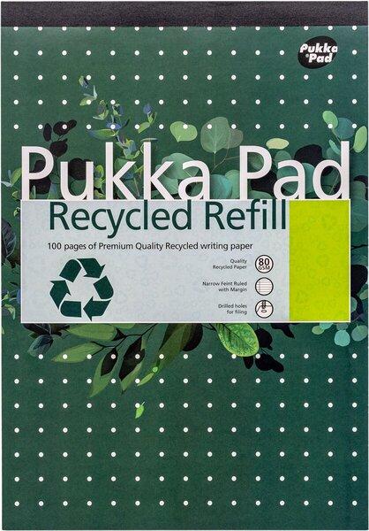 Pukka Fun Pukka Recycled Briefblock DIN A4 liniert 50 Blatt (A4, Liniert, Kein Einband)