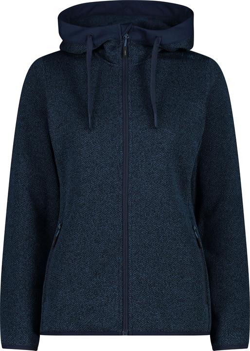 Actual product image CMP Campagnolo Women's Jacquard Knitted Jacket Fix Hood (36)