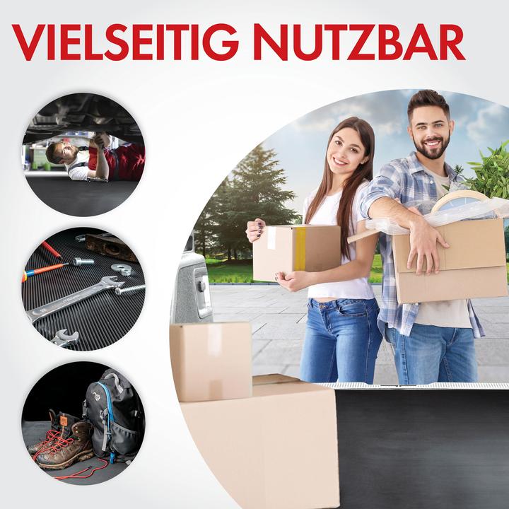 Produktbild Walser Gummimatte Saturn, zuschneidbare Meterware feinripp 100x250 cm schwarz