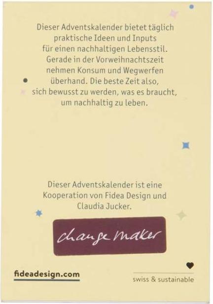 Nutritional values and ingredients TOP Mini Advent Calendar Sustainability