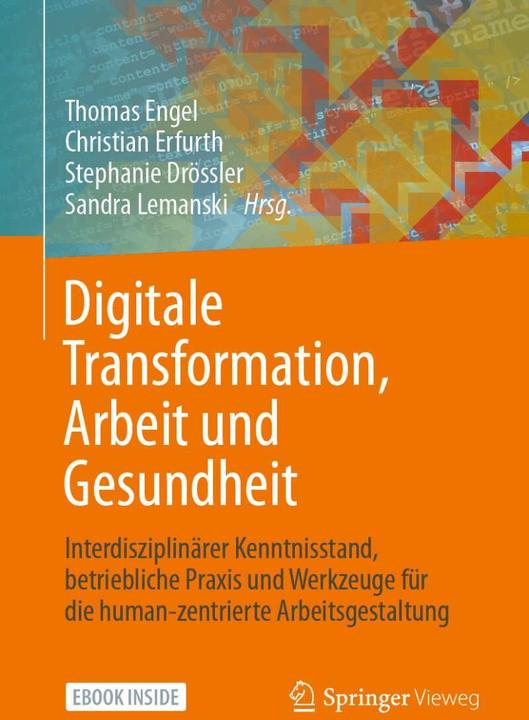 Image du produit Digitale Transformation, Arbeit und Gesundheit (Allemand, Thomas Engel, Sandra Lemanski, Stéphanie Drössler, Christian Erfurth, 2021)