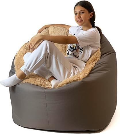Image du produit Go Gift Sako sac Pouf Fluffy marron XXL 140 x 90 cm
