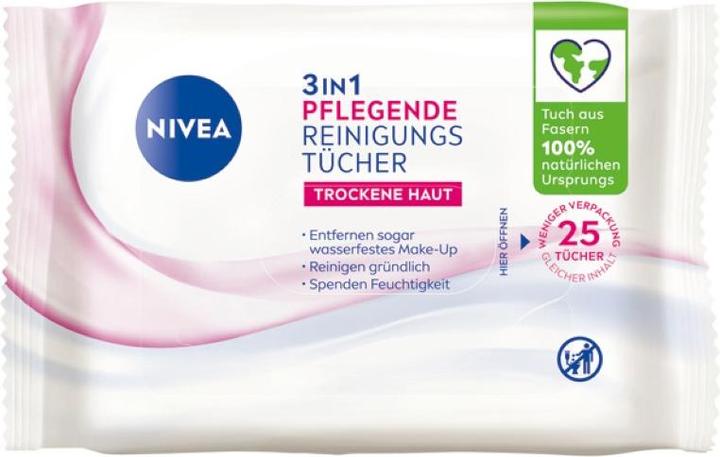 NIVEA Visage Reinigungstücher pflegend 25er 3in1 (Reinigungstücher)