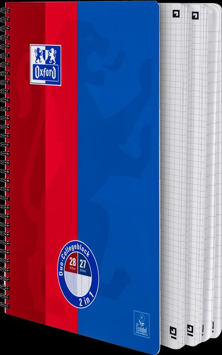 Actual product image Oxford DUO KLASSIK - college notebook (A4, Lined)