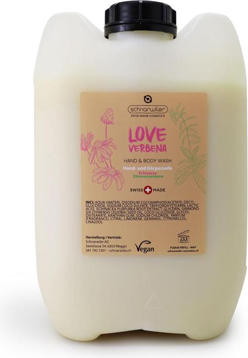 Produktbild Schnarwiler LOVE VERBENA Hand & Body Wash mit Zitronenverbena & Echinacea (10000 ml)