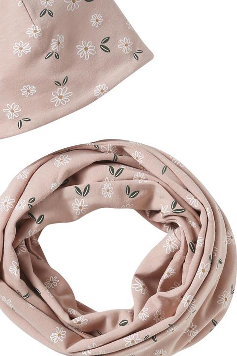 Produktbild Vertbaudet Mädchen-Set: Mütze & Rundschal mit Blumen