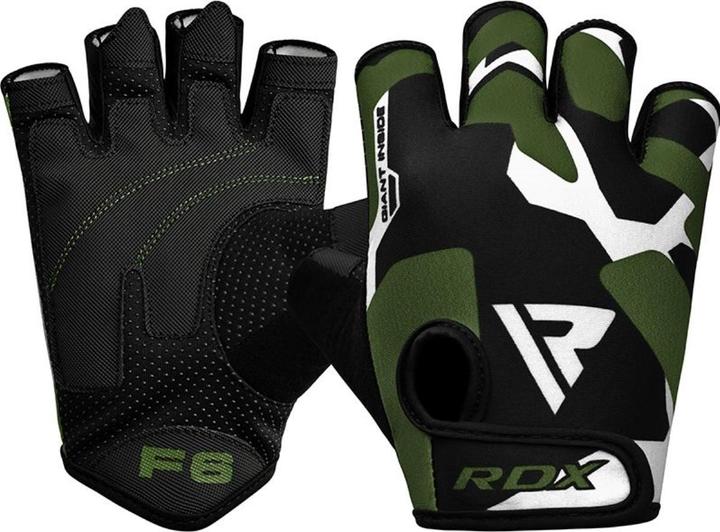 Actual product image Rdx Gym Gloves Sumblimation F6 Black/Green-L (L)