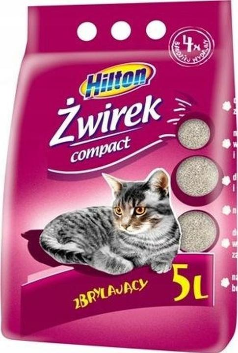 Produktbild Hilton Bentonite Compact klumpende Katzenstreu + Gras - 5 l (Schnell absorbierend, Klumpend)