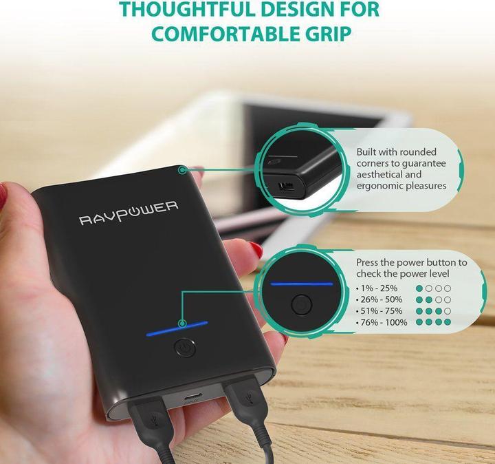 Produktbild RAVPower RP-PB005 Super Portable (10000 mAh)