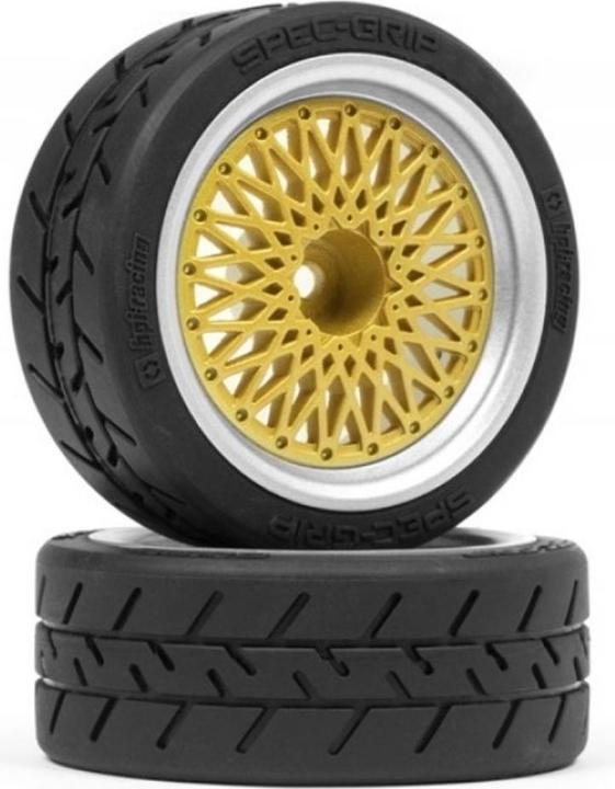 HPI BBS RS velgen zilver/goud 26mm (6mm offset) / zonder banden