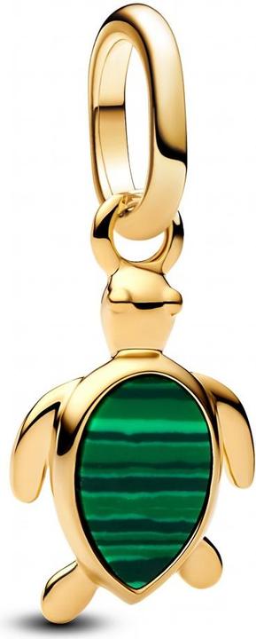 Image du produit Pandora Charm mini pendentif tortue verte (Plaqué or, Métal)