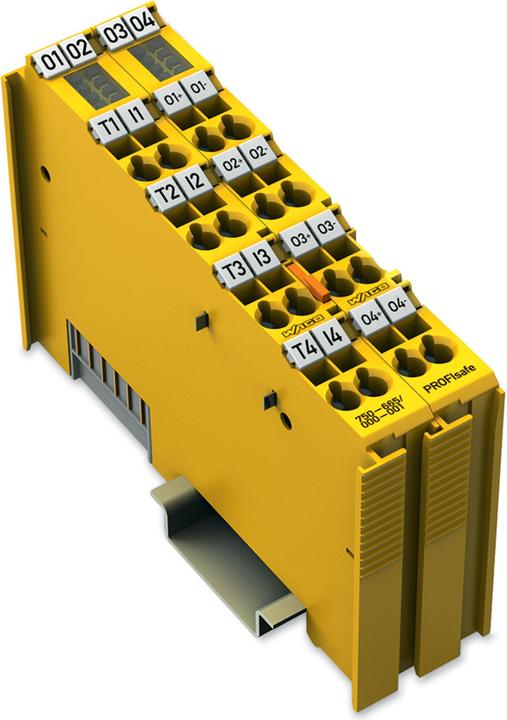Wago 4-channel digital input and output terminal PROFIsafe 750-665/000-001 24 V/DC Content: 1 unit (