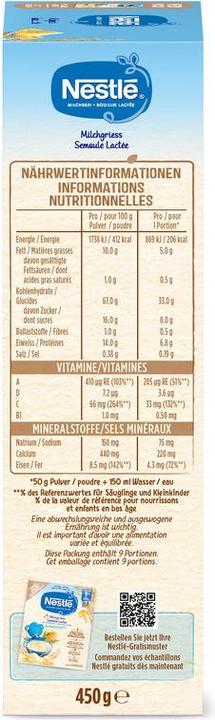 Produktbild Nestlé Milchgriess (504 g)