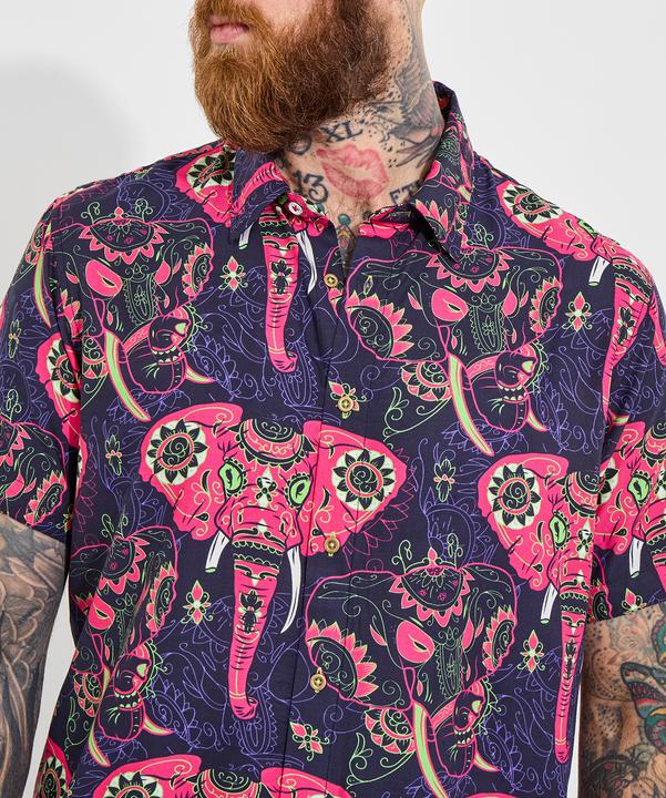 Produktbild Joe Browns Elephant Print Statement Short Sleeve Shirt (XL)