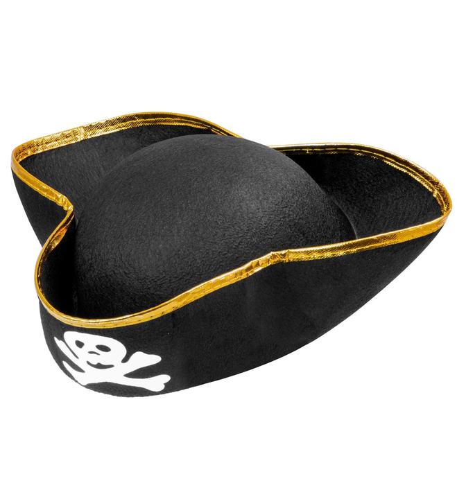 Actual product image Fasnacht Pirate hat with skull