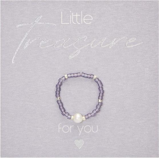 Image du produit HCA Bague Little Treasure - violet (Textile, Perles de Miyuki et d'eau douce)