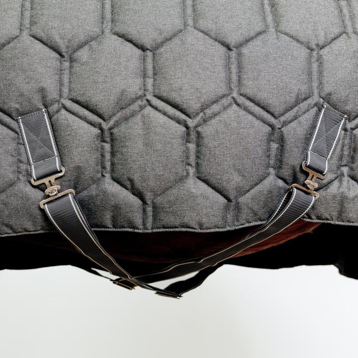 Actual product image Fouganza Combo stable rug horse/pony - 400 dark grey (165 cm)