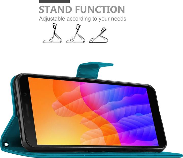 Productafbeelding Cadorabo Bloemen Boekomslag (Huawei Y5p)