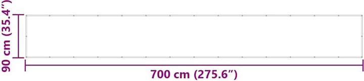 Image du produit VidaXL Pare-vue de balcon Rayé Jaune Et Blanc (2400 cm)