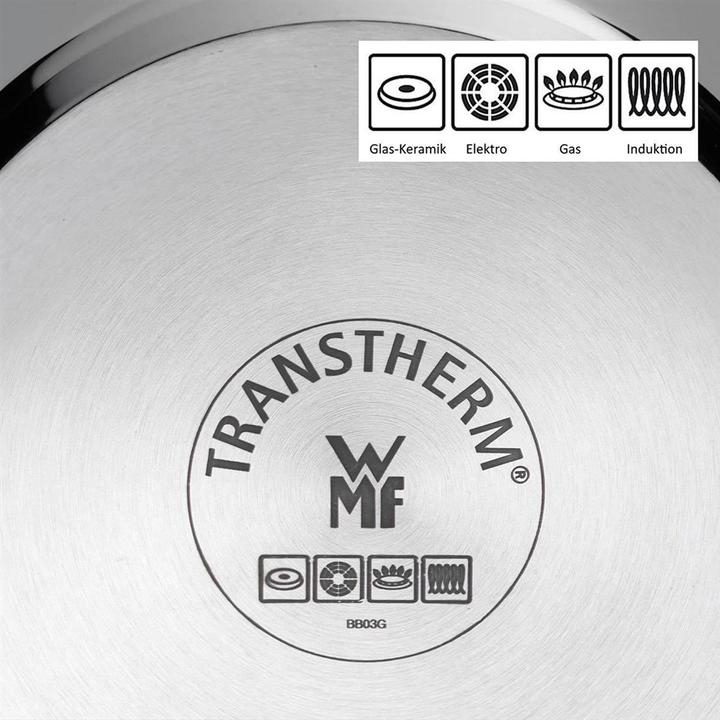 Produktbild WMF Topfset Induktion Kochtopfset 3tlg Glasdeckel Diadem Plus Edelstahl 18/10 (24 cm, Kochtopf, Edelstahl)