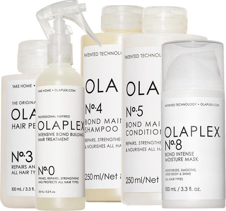 Immagine prodotto Olaplex Set Premium Care n. 0 + n. 3 + n. 4 + n. 5 + n. 8 (Set per la cura dei capelli)