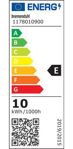 Etichetta energetica Brennenstuhl Faretto LED AL 1050 (10W, 1010lm, 3000K, IP44, proiettore LED per montaggio a parete con luce (1010 lm)