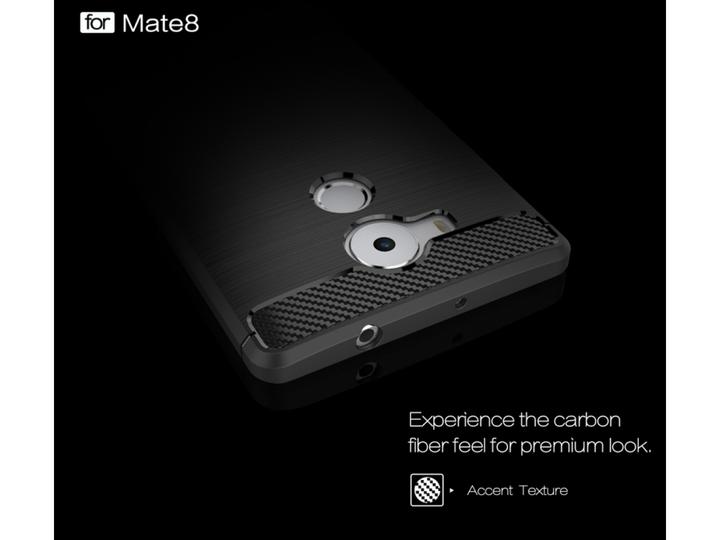 Produktbild Screenguard Huawei Mate 8 Hülle Carbon Brushed Soft TPU (Huawei Mate 8)